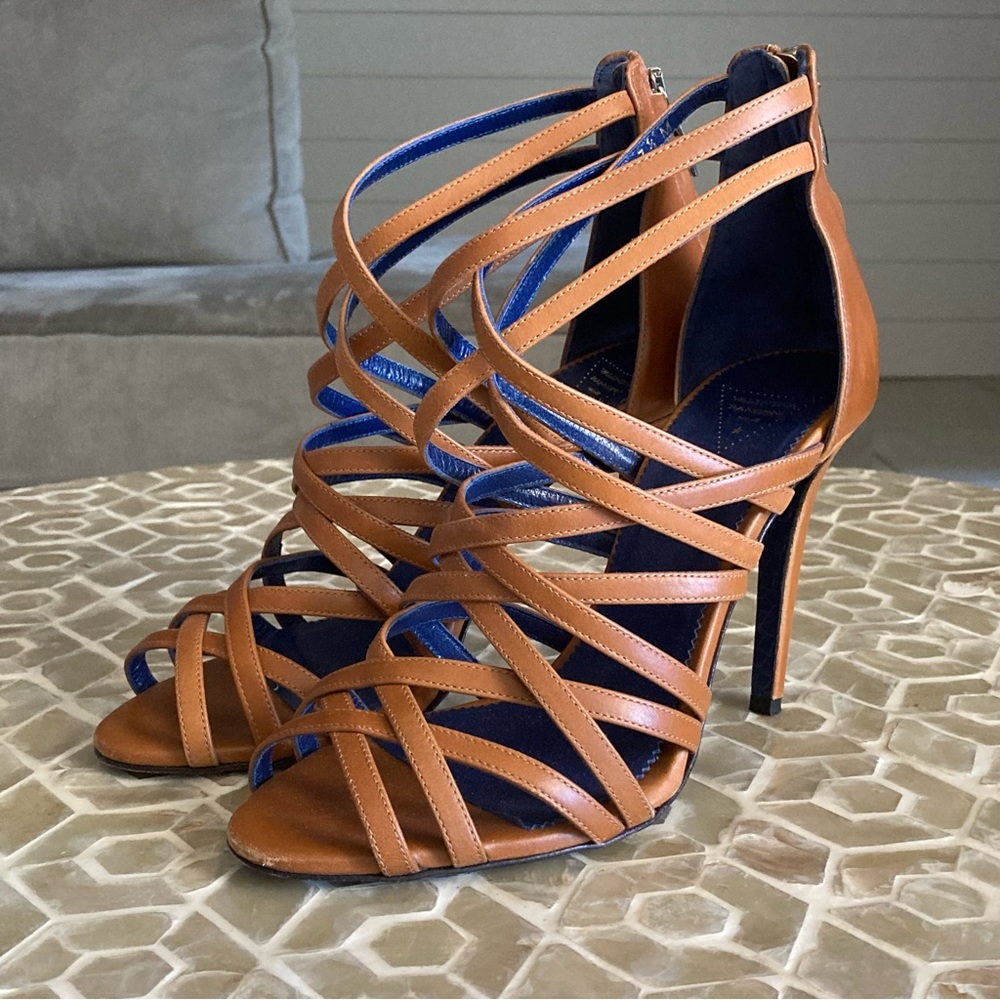 Valentina Rangoni Firenze strappy leather heels (7.5) - Picture 12 of 12